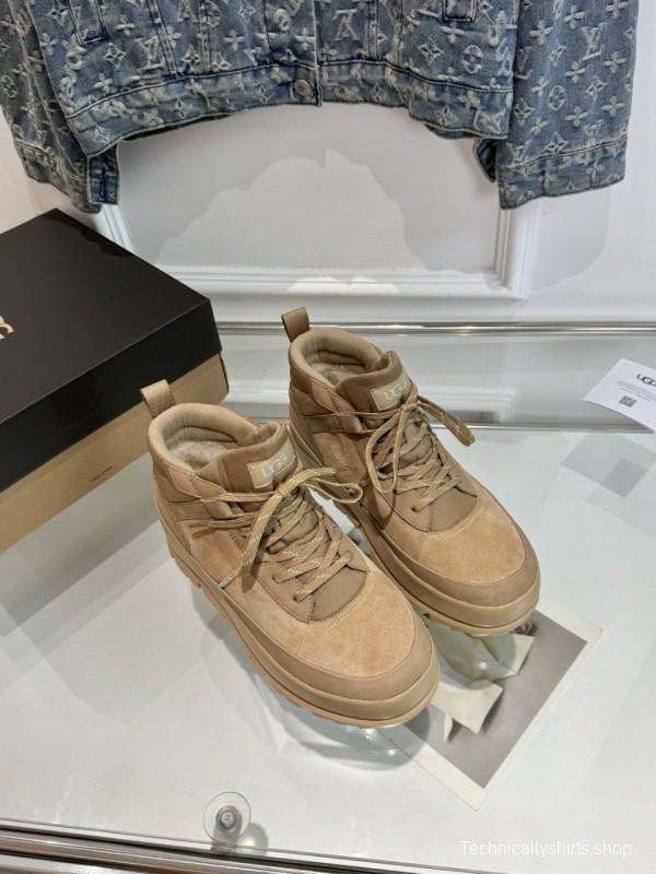 2024 Unisex UGG beige suede leather boots MJ00300