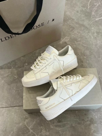 2024 Unisex GGDB White Leather Low Top Sneakers MJ00260