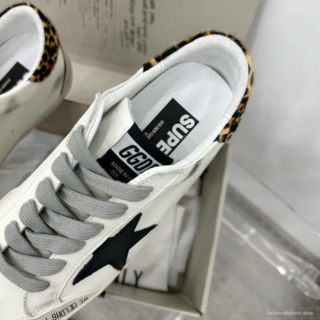2025 Women GGDB White Black Leather Sneakers LY00360
