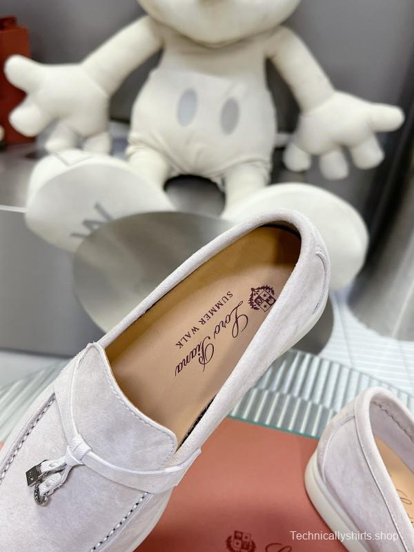 2024 Men Le Parmentier White Suede Loafers MJ00270