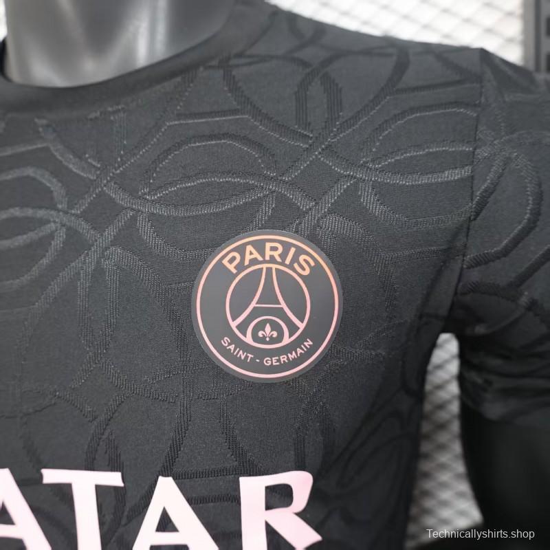 Player Version 25/26 Paris Saint-Germain PSG Black Pre-Match Jersey