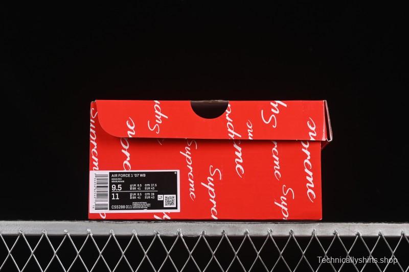 Nike Air Force 1 '07 Low Supreme Collaboration Versatile Beige Casual Sneakers - CS5288-011