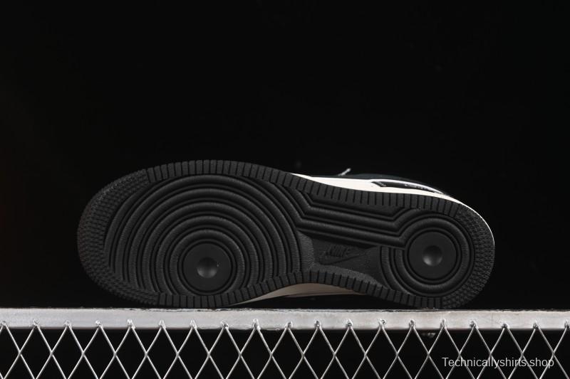 Nike Air Force 1 '07 Low LV Collaboration Black Leather Casual Sneakers - YX5066-349