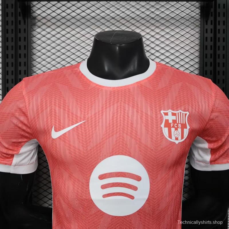 Player Version 25/26 Barcelona Pink with White Trim Jersey