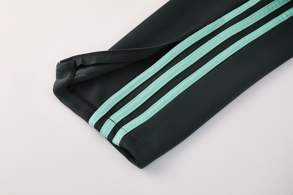 2025 Adidas Dark Grey Full Zipper Jacket +Long Pants