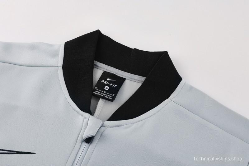 2025 NIKE Grey Full Zipper Jacket + Long Pants