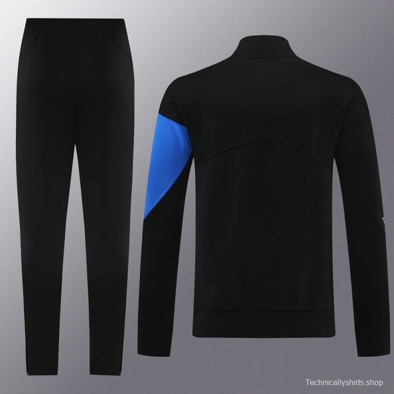 25/26 Chelsea Black/Blue Full Zipper Jacket +Long Pants