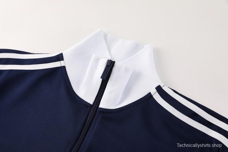 2025 Adidas Original Navy Full Hoodie Zipper Jacket +Long Pants