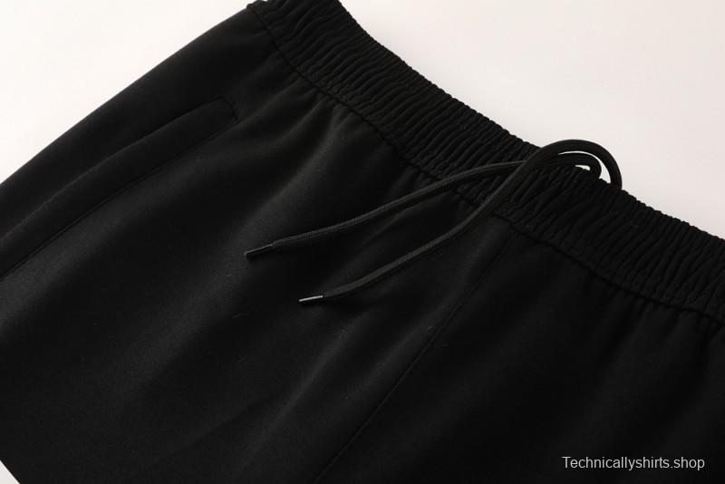 25/26 Juventus Black Hoodie Full Zipper Jacket + Long Pants