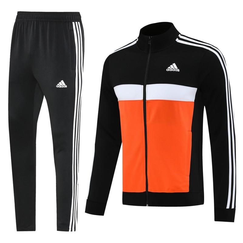 2025 Adidas Orange/Black Full Zipper Jacket +Long Pants