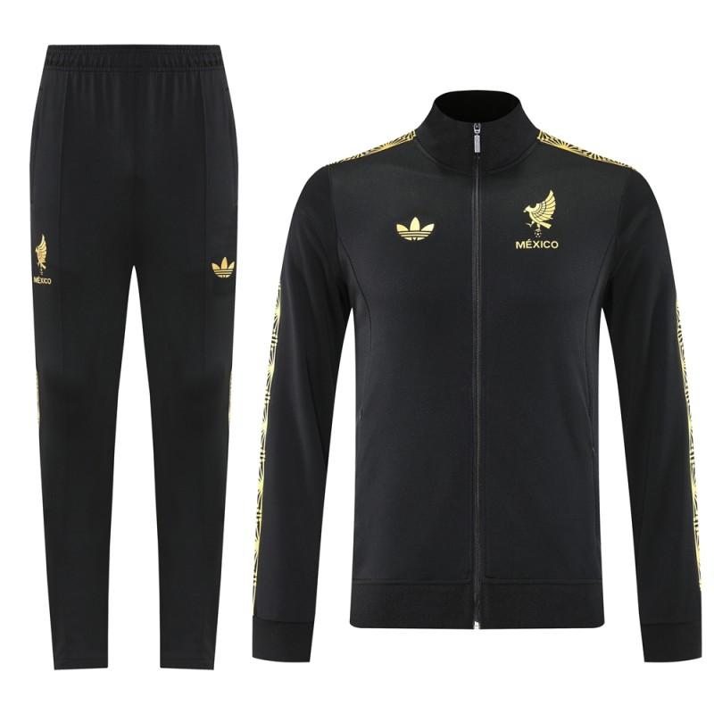 2025 Adidas Black Full Hoodie Zipper Jacket +Long Pants