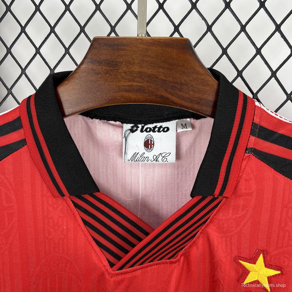 Retro 1998/99 AC Milan Away Red Jersey