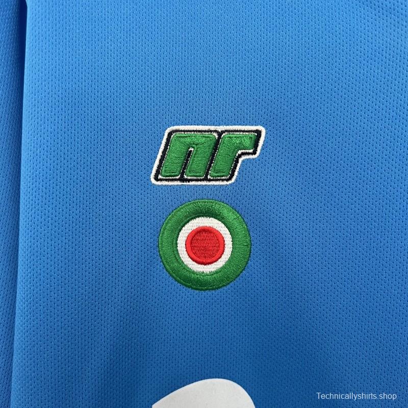 87/88 Retro Long Sleeve Napoli Home Jersey