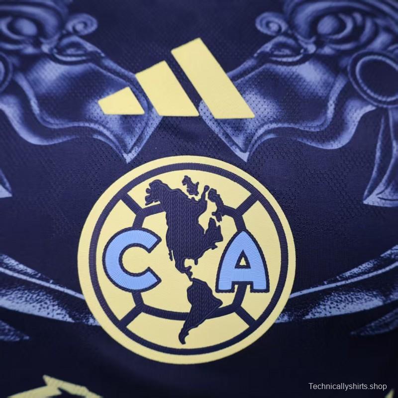 Player Version 25/26 Club America Away Long Sleeve Jersey