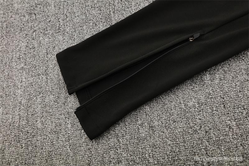 25/26 Napoli Black Grey Camouflage Half Zipper Jacket+Long Pants