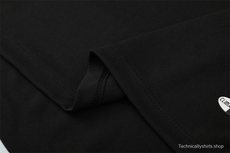 Retro 04/05 Real Madrid Black Half Zipper Jacket