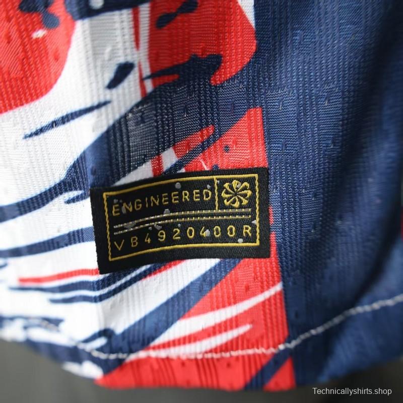 Player Version 25/26 PSG/Paris Saint-Germain White with Abstract Art Pattern Jersey