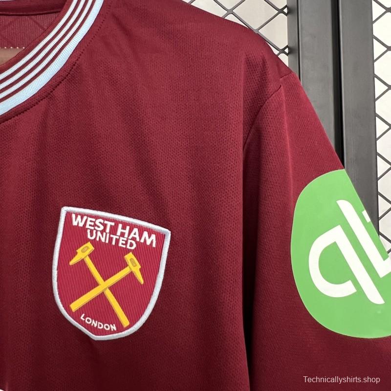 25/26 West Ham United Home Jersey