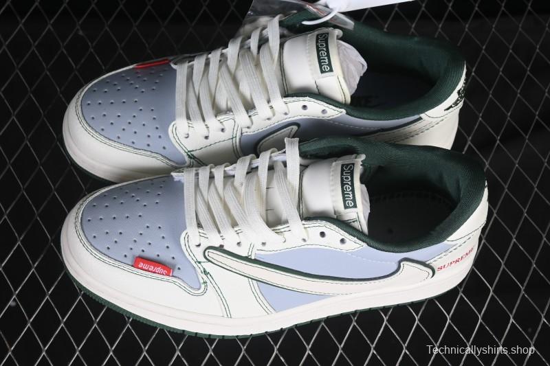 Nike Travis Scott x Fragment Design x Air Jordan 1 Low OG SP AJ1 Low Top Casual Sneakers - JW1188-149