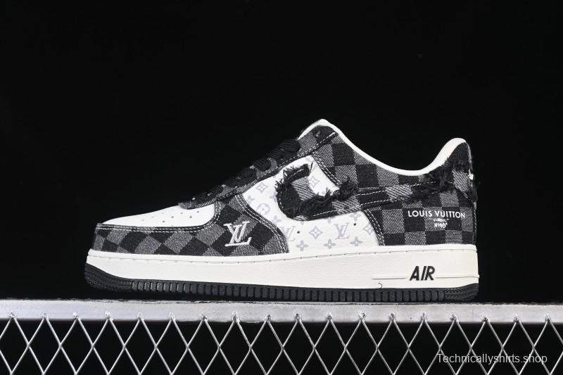 Nike Air Force 1 '07 Low LV Collaboration White Black Casual Sneakers - YF9511-817