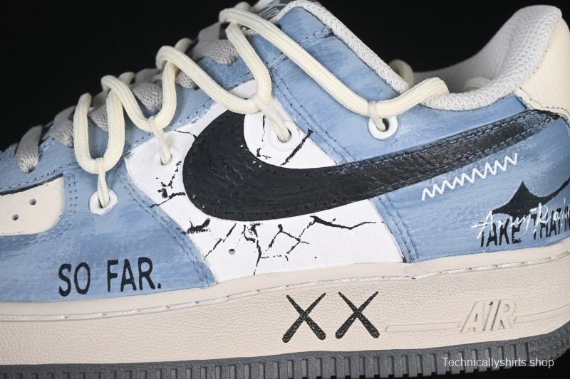 Nike Air Force 1'07 Low The Age of Cracks Hand-Drawn Graffiti Casual Sports Shoes - KS6896-555
