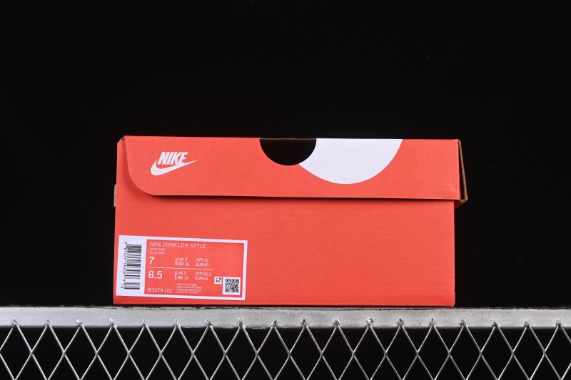Nike SB Dunk Low White Black Grey Low-Top Casual Skate Shoes - IB3079-101