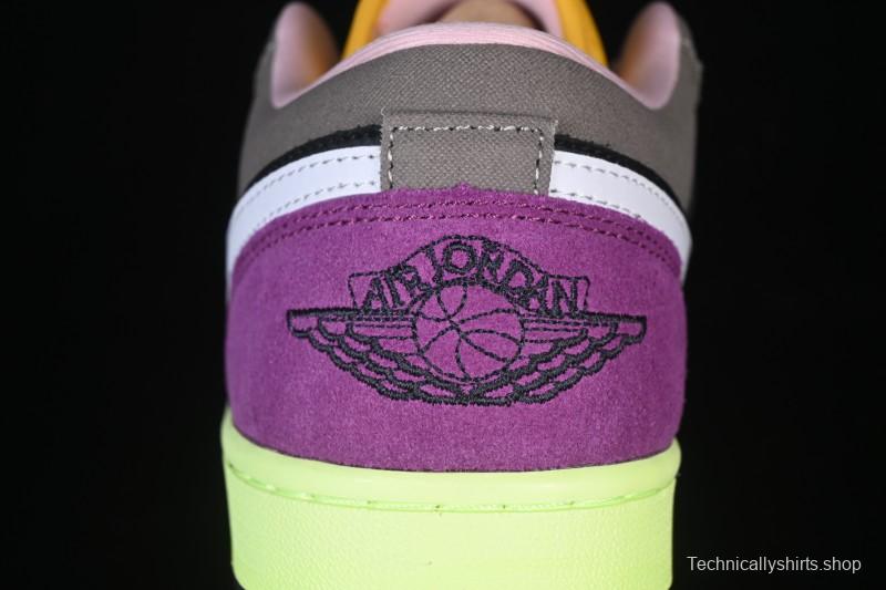 Nike Air Jordan 1 Low Tokyo Bio Hack Casual Sneakers - HQ2010-005