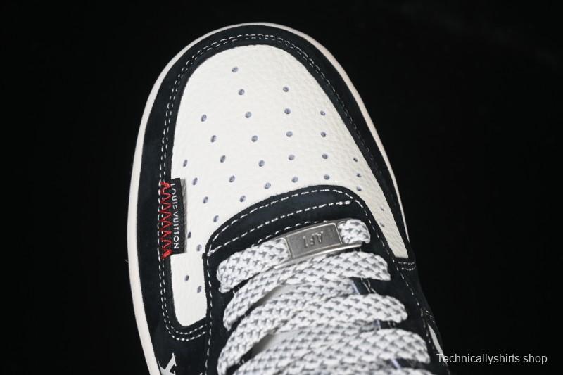Nike Air Force 1 '07 Low LV Collaboration Stitched Label Print Casual Sneakers - CX5050-Y10