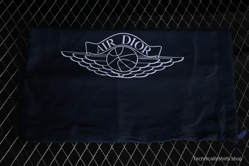 Dior Air Jordan 1 Low White Grey Collaboration Low-Top Sneakers - CN8608-002