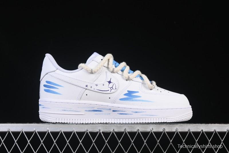 Nike Air Force 1'07 Low Libra Hand-Painted Zodiac Series Low-Top Casual Sneakers - 9231023