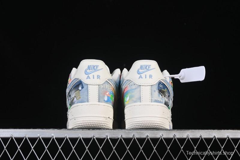 Nike Air Force 1 '07 Low Fantasy Cowboy Hand-Drawn Graffiti Casual Sneakers - CW1888-116