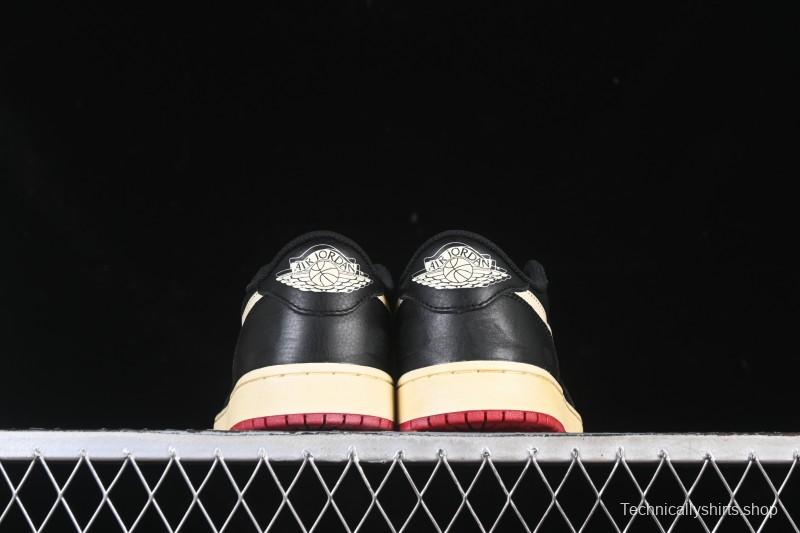 Nike Nigel Sylvester x Air Jordan 1 Low Lifestyle Casual Skate Shoes - IB8958-001