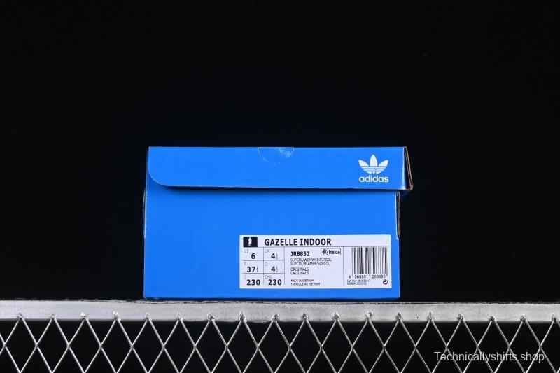 Adidas Originals Gazelle Indoor Retro Casual Slip-Resistant Wear-Resistant Low-Top Skate Shoes - JR8852