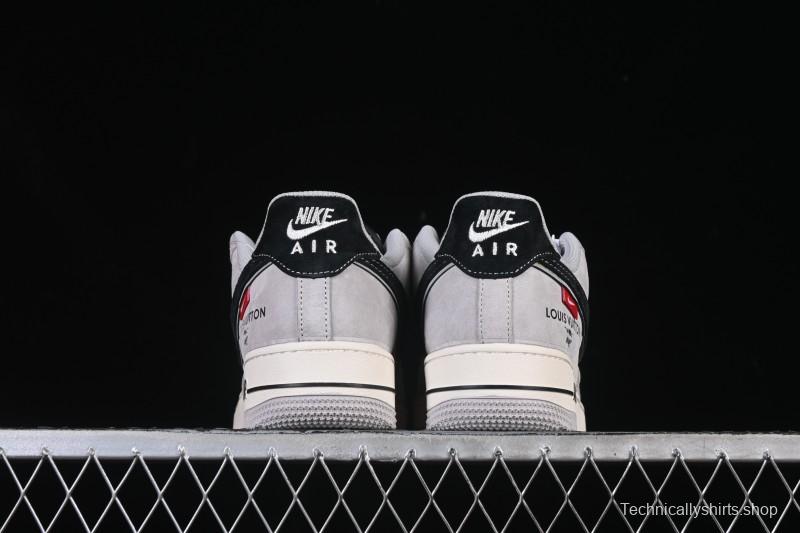 Nike Air Force 1 '07 Low LV Collaboration Pig Eight Rice Gray Black Casual Sneakers - MZ9588-810