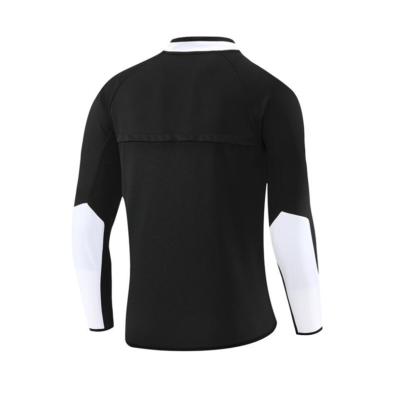 Retro 02/03 Manchester United Black Half Zipper Jacket+Long Pants