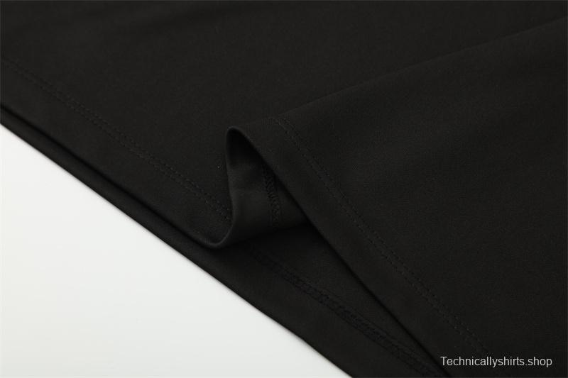 Retro 98/99 Manchester United Black Half Zipper Jacket