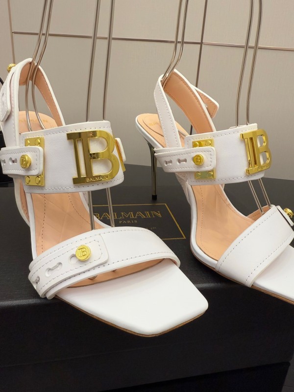 Balmain 2025/SS Metal Heel High Heel Sandals - KFY00320