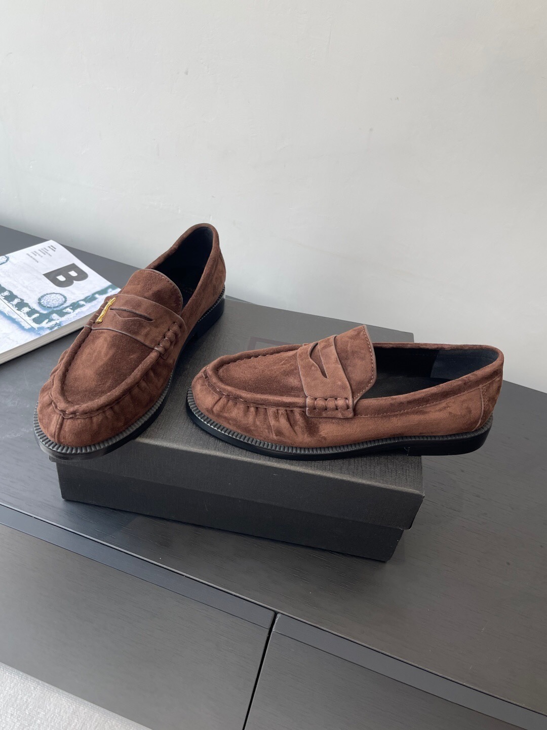 Saint Laurent Classic Loafer Half-Drag Slippers - KFY00350