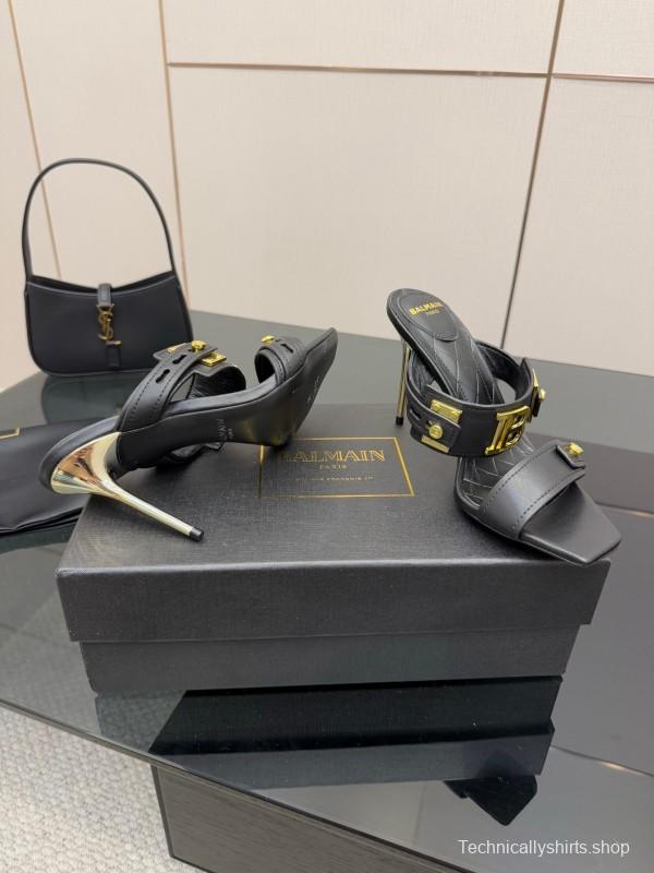 Balmain Metal Heel High Heel Sandals - KFY00320