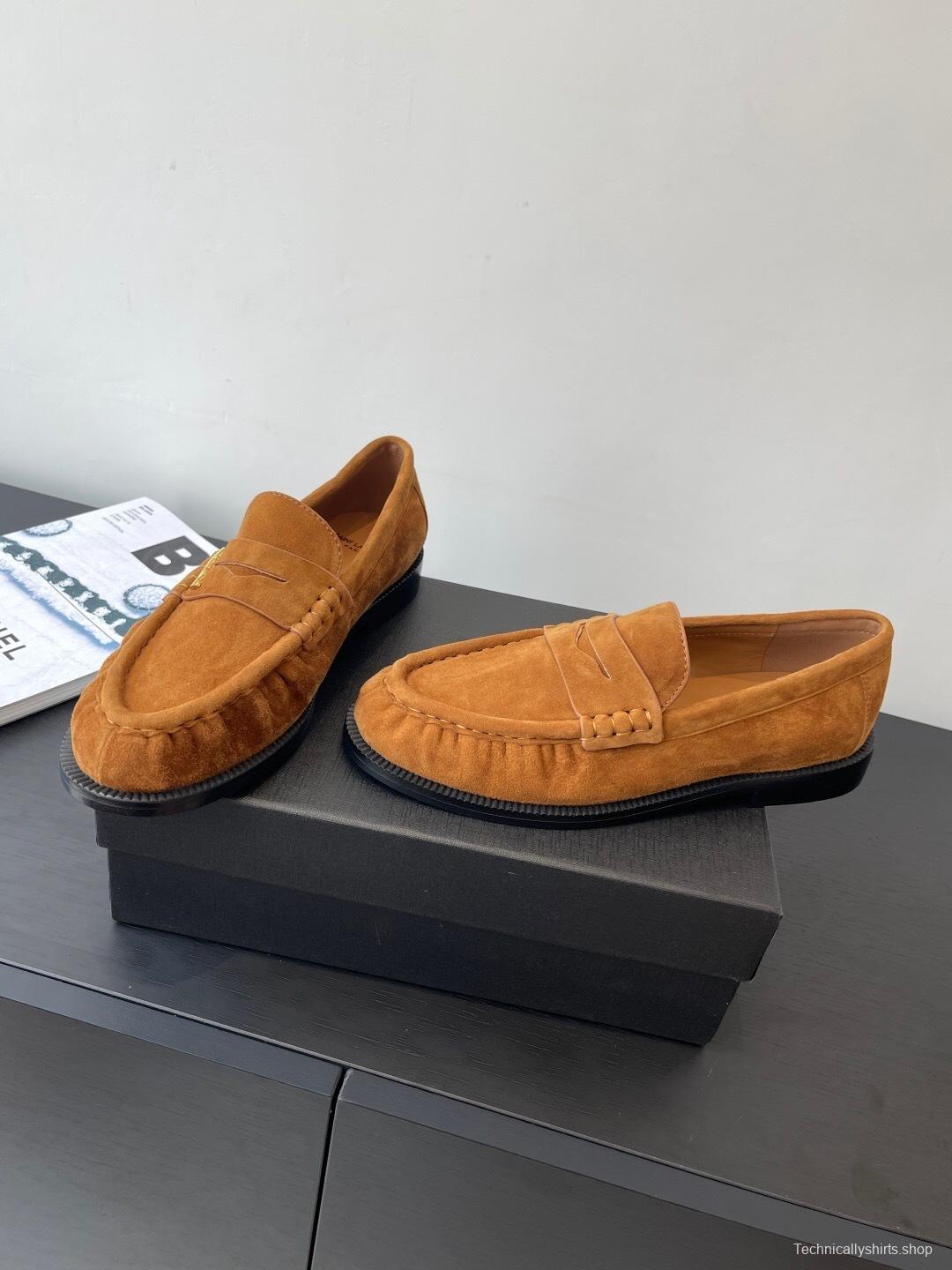 Saint Laurent Classic Loafer Half-Drag Mule Shoes - KFY00350