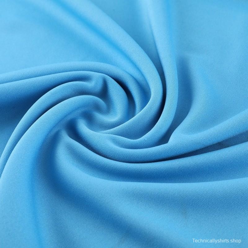 25/26  Manchester City Sky Blue Half Zipper Jacket+Long Pants