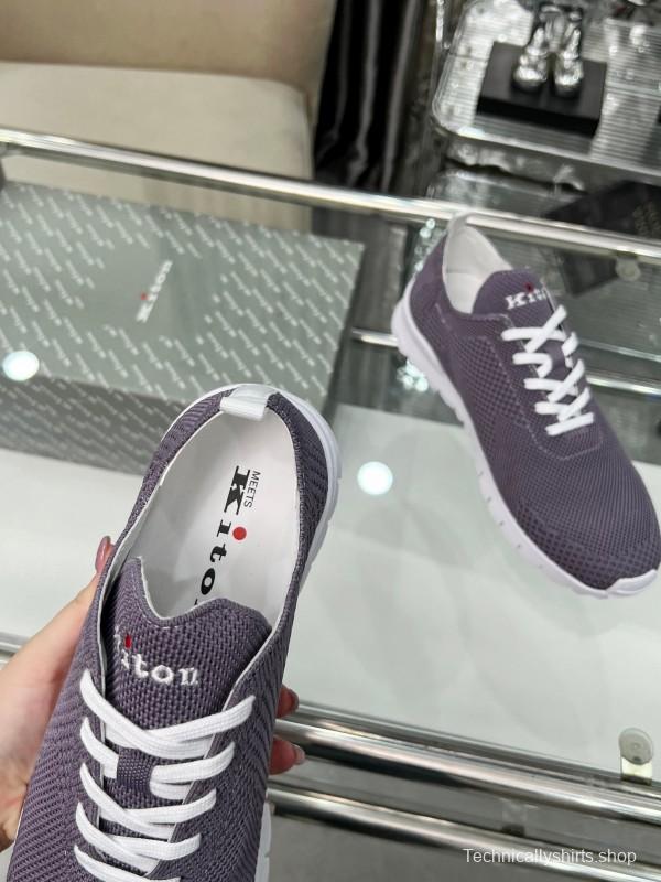 Kiton Four Seasons Classic Casual Knit Shoes - KFY00300