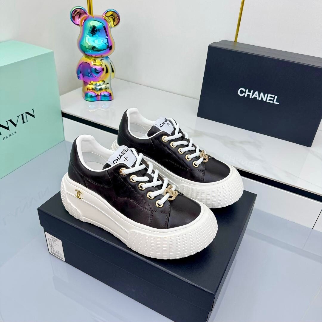 Chanel 2025 SS Panda Loafers Bread Shoes Original Calfskin - LY00330