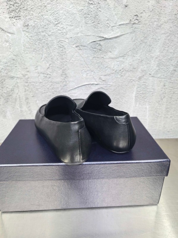 Prada Shuffle Monk Loafers Classic Retro Men's Leather Shoes - AS00380