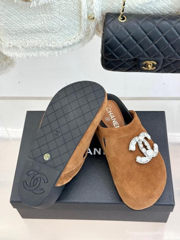 Chanel Classic CC Crystal Birkenstock Sandals - KFY00280