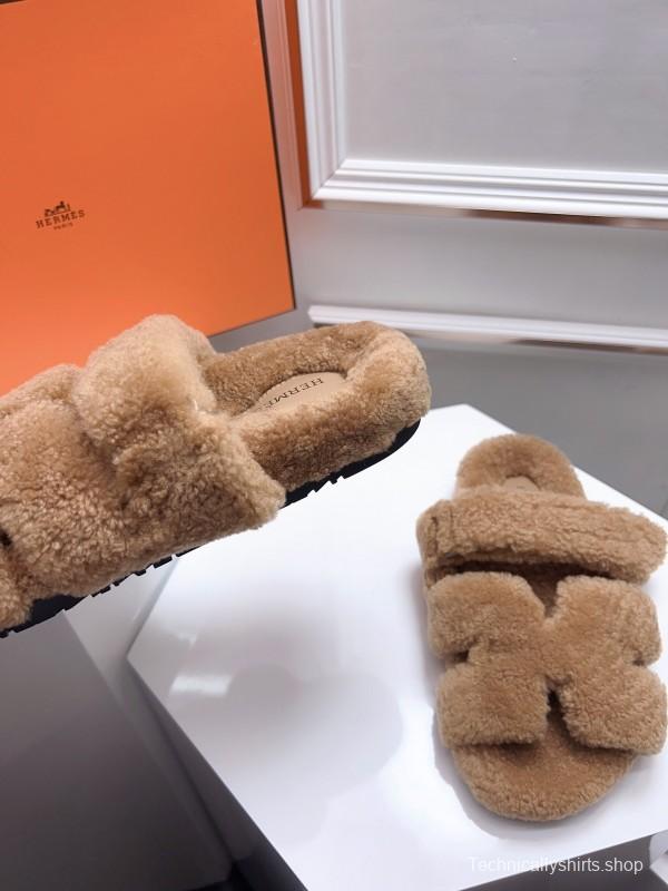 H Erjia Fur Slippers - LY00270