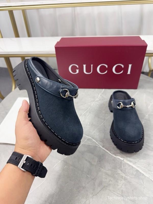 Gucci GG Platform Loafers with Lug Sole - KFY00280