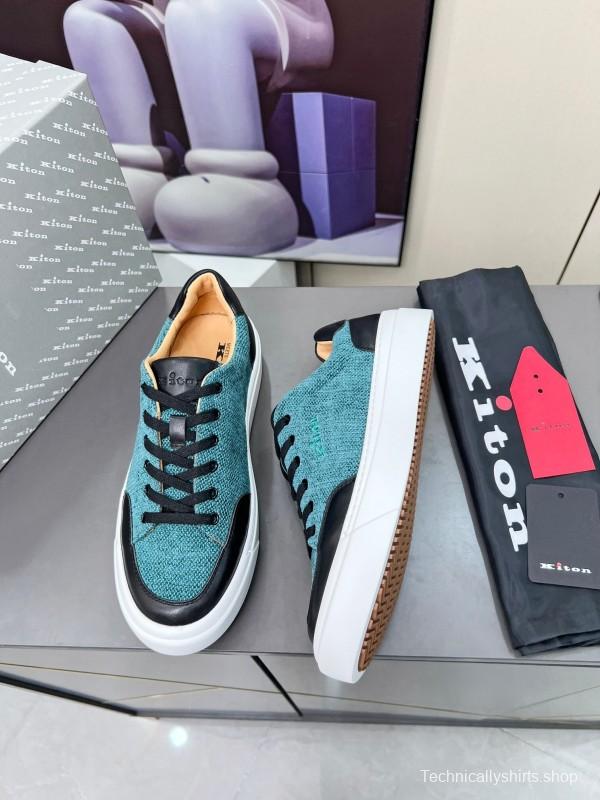 Kiton 2025/SS Tie-Detail Old Money Style Casual Men's Shoes - KFY00320