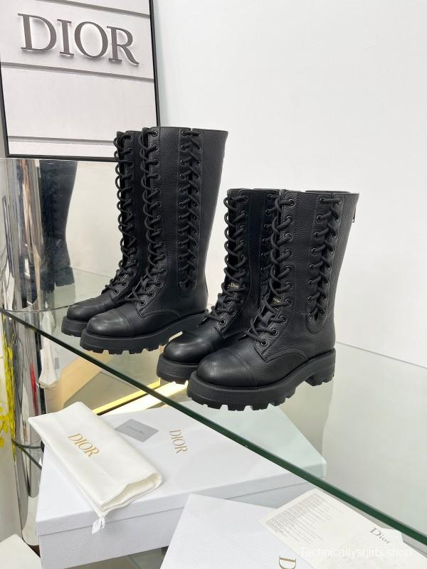 Dior 2025/SS Autumn Winter Boots Retro Work Style Internet Celebrity Boots - LY00460
