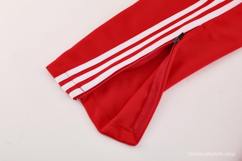 25/26 Bayern Munich Red Full Zipper Jacket+Long Pants